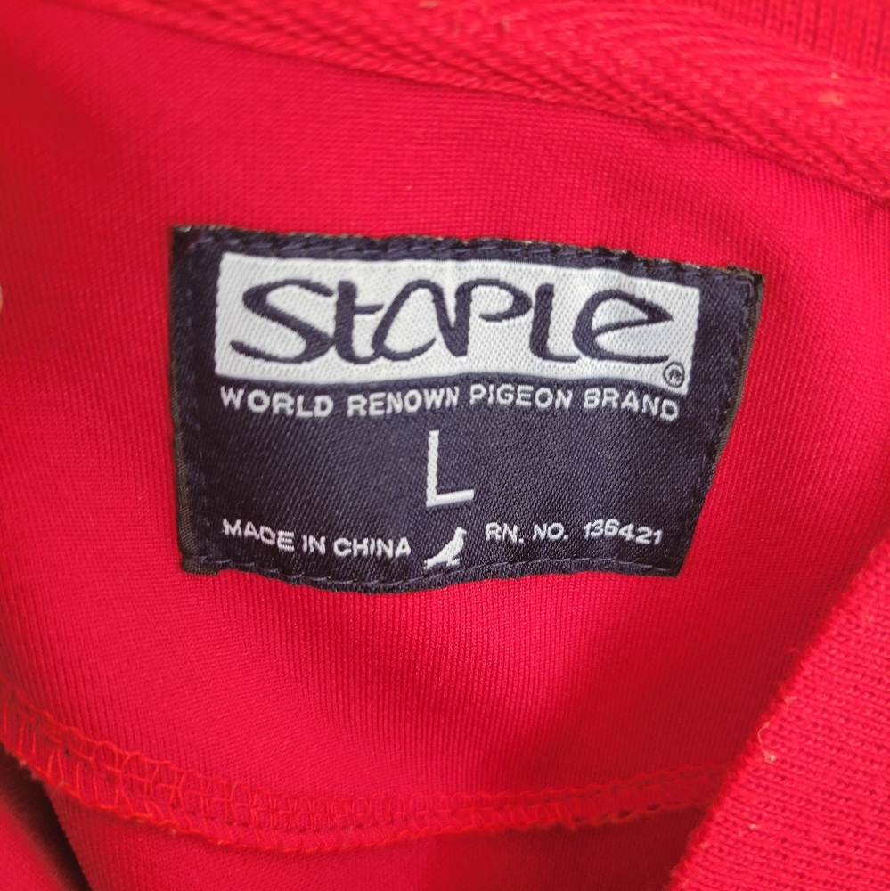 Staple Long Sleeve Track Jacket sz L - Picture 7 of 8